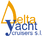 Logo en el que se puede ver escrito DeltaYachtCruisers S.L.